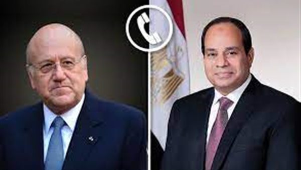 الرئيس السيسي وميقاتي