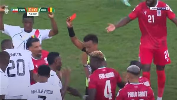 طرد لاعب غينيا الإستوائية