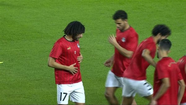 عمليات إحماء المنتخب