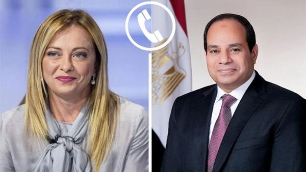 الرئيس السيسي وميلوني