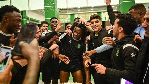 احتفال لاعبي الاتحاد