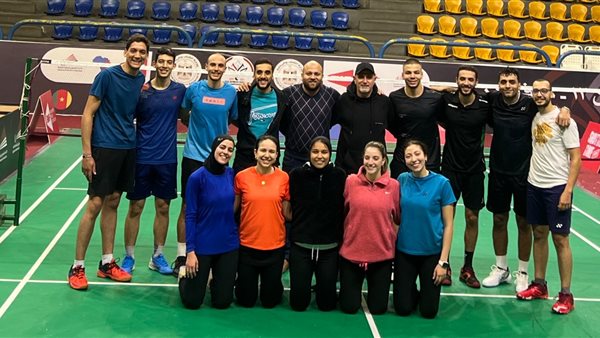 لاعبي منتخب مصر للريشة