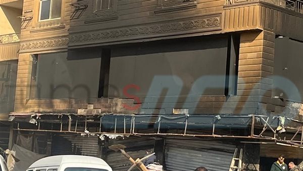 حريق فى 4 محلات بمنطقة