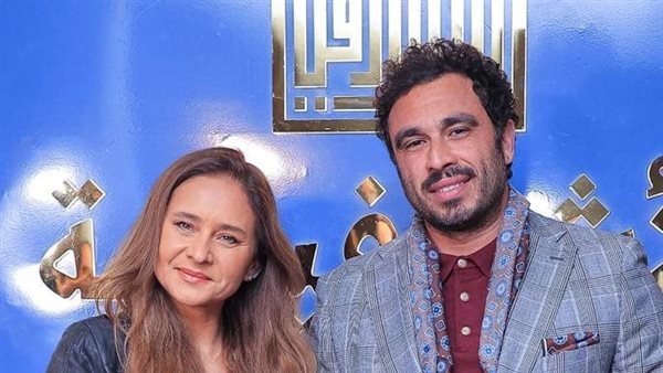 نيللي كريم وزوجها