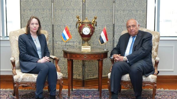 شكري ونظيرته الهولندية