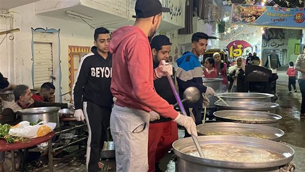 استعدادات فطار المطرية