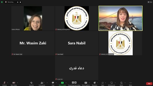 صورة من اللقاء عبر