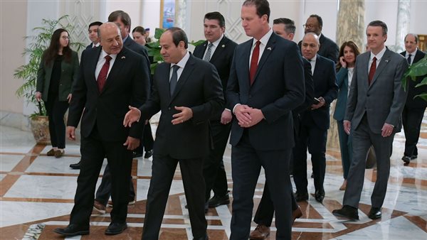 الرئيس المصري يستقبل