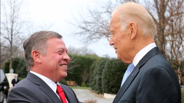 ملك الاردن وبايدن