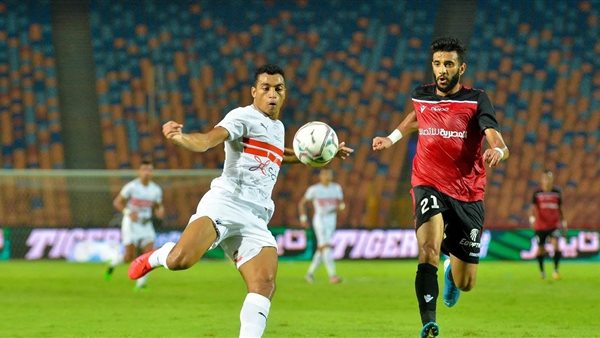 جانب من مباراة الزمالك