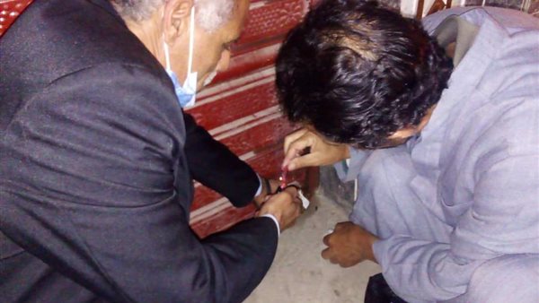 جانب من اجراءات الاغلاق