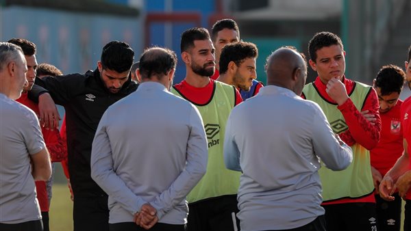 فريق الاهلي في التدريبات
