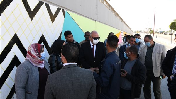 خلال تفقد اعمال التجميل