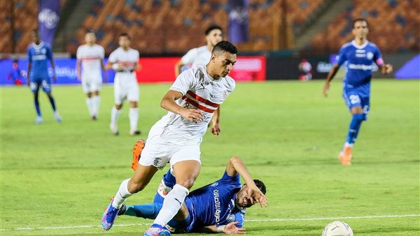 جانب من مباراة الزمالك