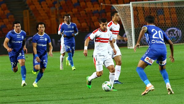 جانب من مباراة الزمالك
