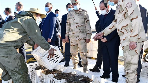 جانب من زيارة الرئيس