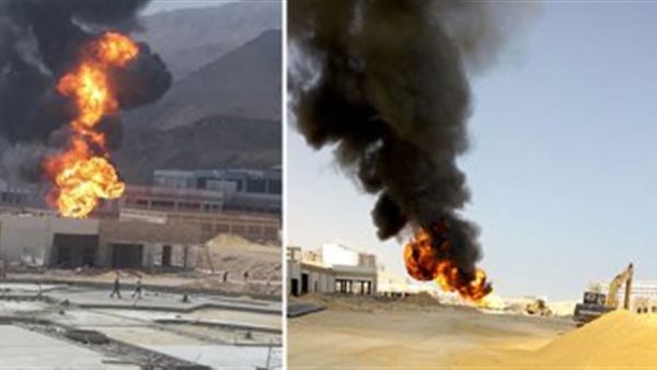 انفجار خط عاز 