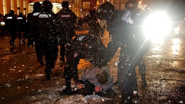 جانب من التظاهرات