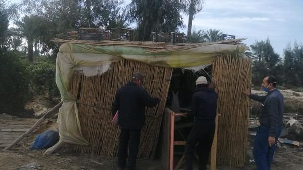 اكشاك مخالفة بدمياط