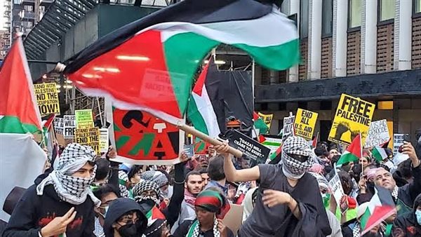 مظاهرات مؤيدة لفلسطين