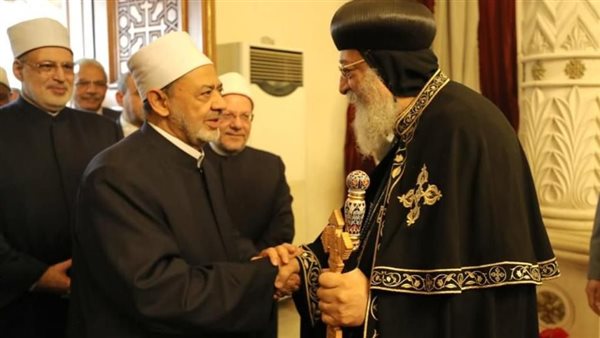 شيخ الأزهر يهنئ البابا