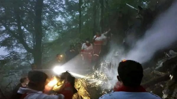 حطام مروحية الرئيس