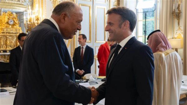  سامح شكرى وماكرون