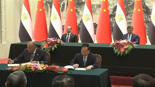 السيسي ونظيره الصيني