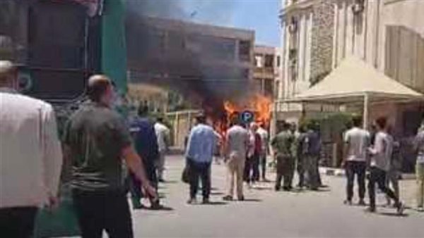 حريق هائل في أحد