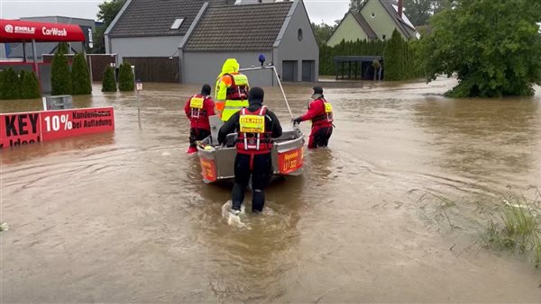 الفيضانات جنوب ألمانيا