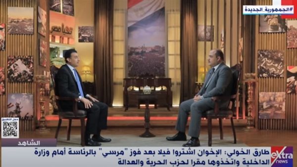 طارق الخولى أثناء