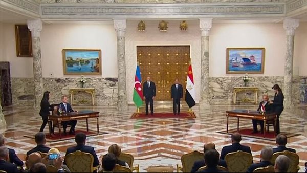 الزعيمان السيسي وعلييف