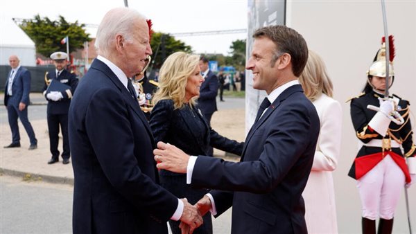 ماكرون يستقبل بايدن