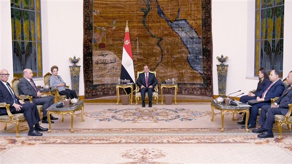 الرئيس السيسي يستقبل