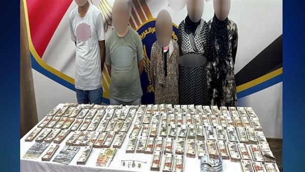 المضبوطات والمتهمين