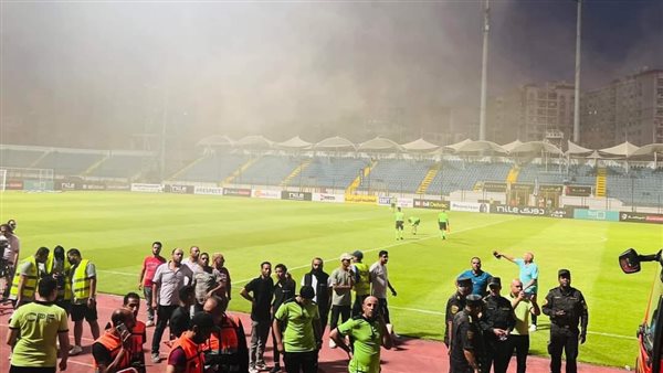 حريق في ستاد الإسكندرية