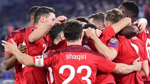 فرحة لاعبي سويسرا