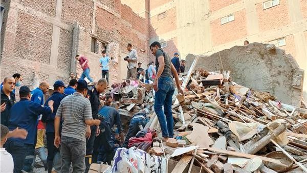 عقار أسيوط المنهار