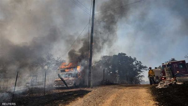 حريق بالقرب من باليرمو