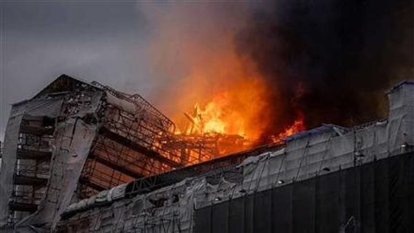  حريق فى مبنى بورصة