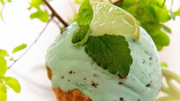 آيس كريم ليمون نعناع