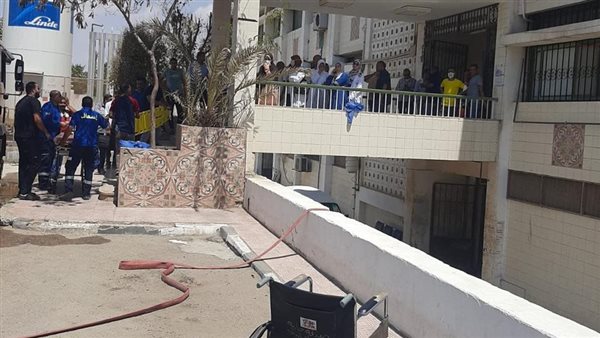 حريق مستشفى السادات