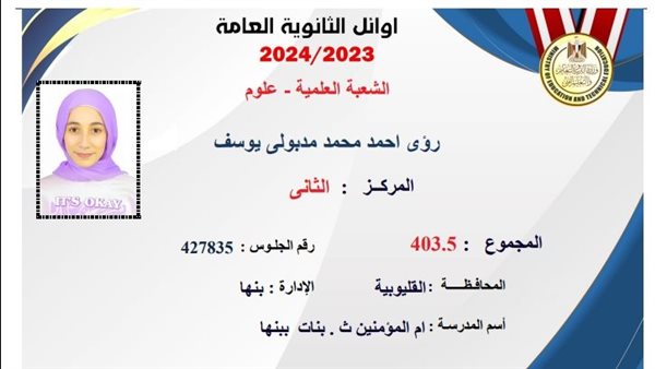 الثانية على الثانوية