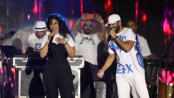 آيتن عامر وتامر حسني