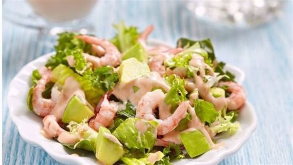 سلطة الجمبري بالمايونيز