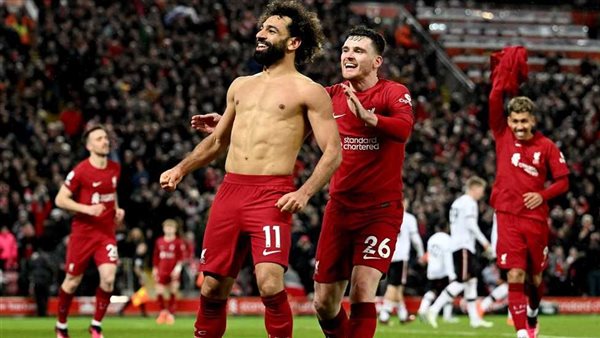 صلاح لحظة احتفاله