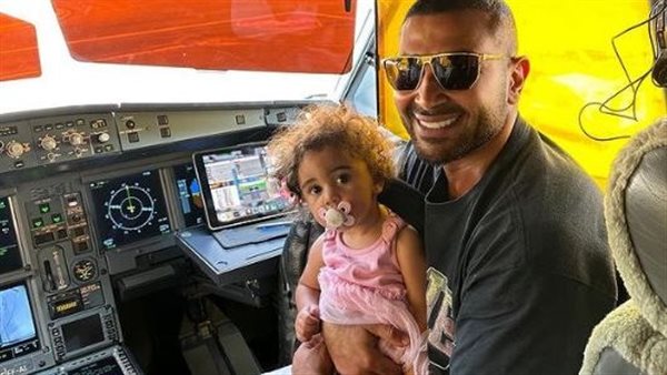 أحمد سعد وابنته 