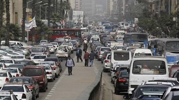 تكدست حركة السيارات