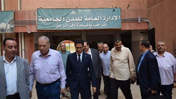 جولة رئيس جامعة بنها