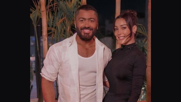 تامر حسني وبسمة بوسيل